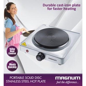 MAGNUM PORTABLE SOLID DISC S.STEEL HOT PLATE